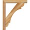 Ekena Millwork Olympic Block Rough Sawn Bracket w/ Offset Brace, Western Red Cedar, 4"W x 18"D x 22"H BKT0402X18X22OLY05RWR - alternate 4